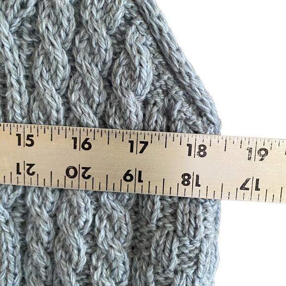 KILRONAN KNITWEAR Sz S Merino Wool Cable Knit Longline Vest Sleeveless Cardigan - Picture 6 of 10